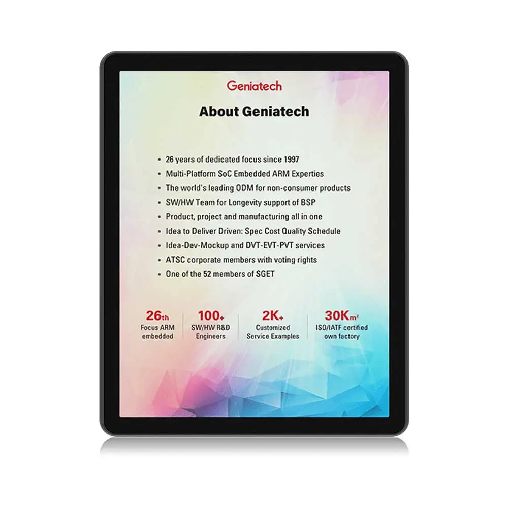 E-Ink Tablet Reader - Geniatech E-reader Kleuren 10 Inch E-ink