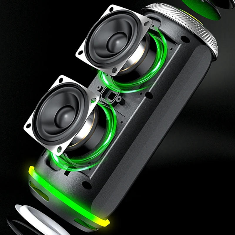 Bluetooth Speaker Waterproof - 360-stereo draadloze Bluetooth-luidspreker, waterdichte luidspreker met