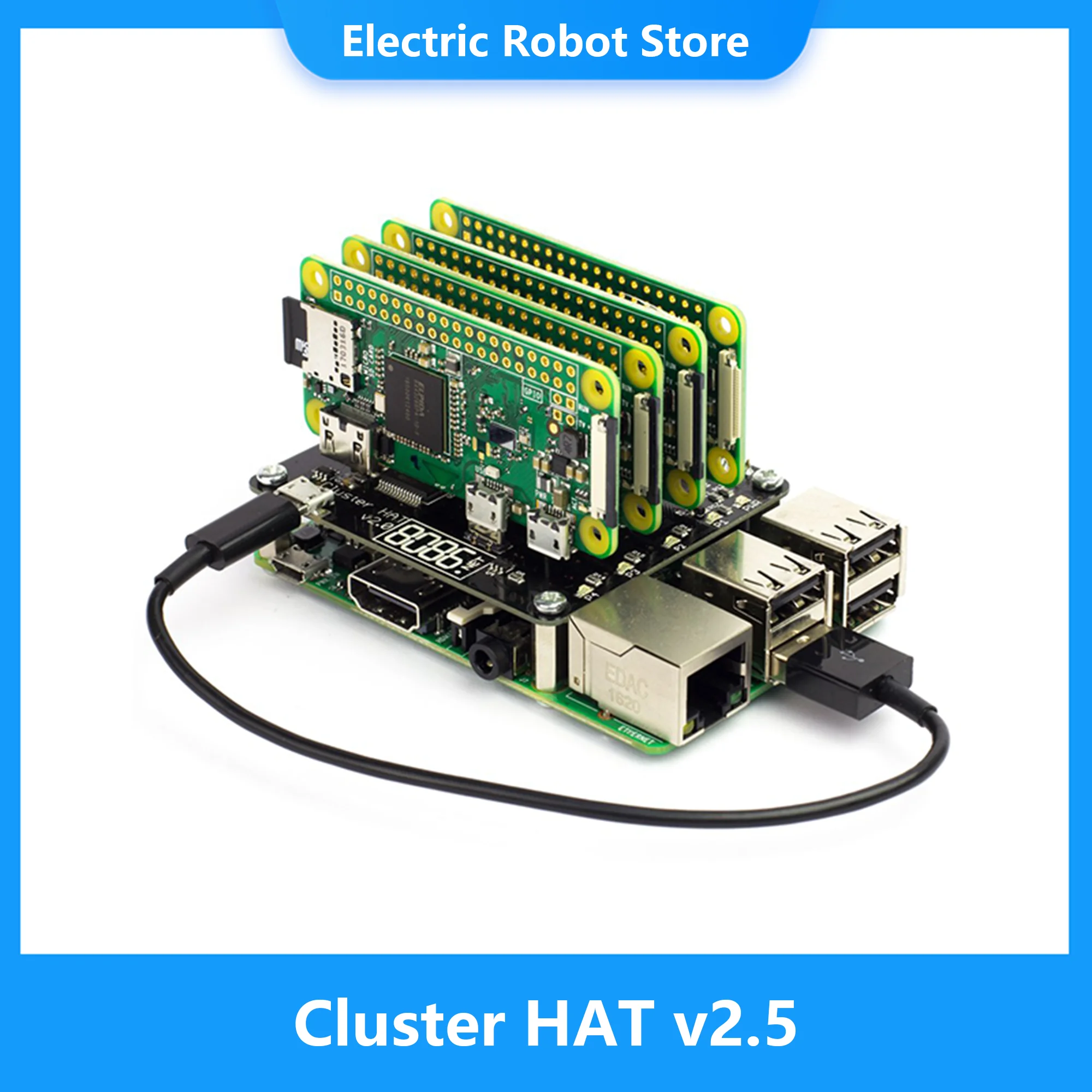 Electronics Or Gadgets - Cluster HAT v2.5 Geconfigureerd om USB-gadgetmodus