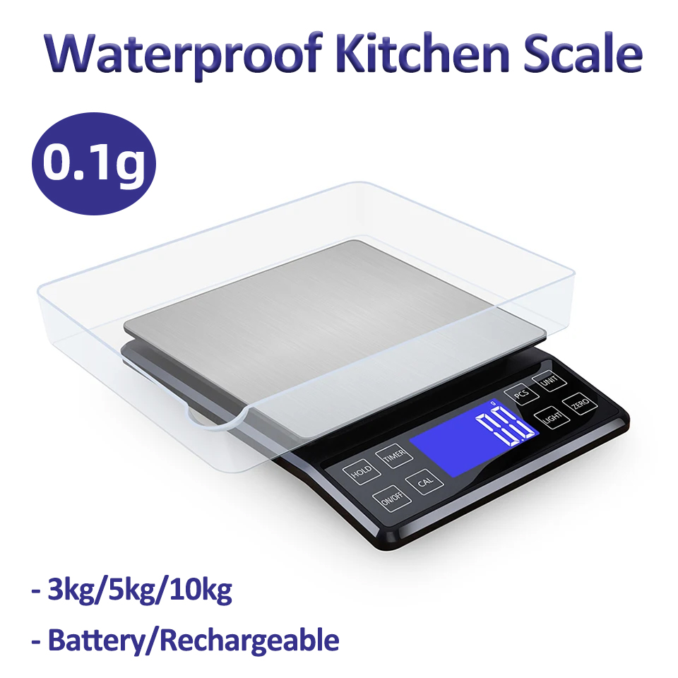 Kitchen Electronics Gadgets - Digitale Keukenweegschaal 0.1g Hoge Precisie 3kg/5kg/10kg