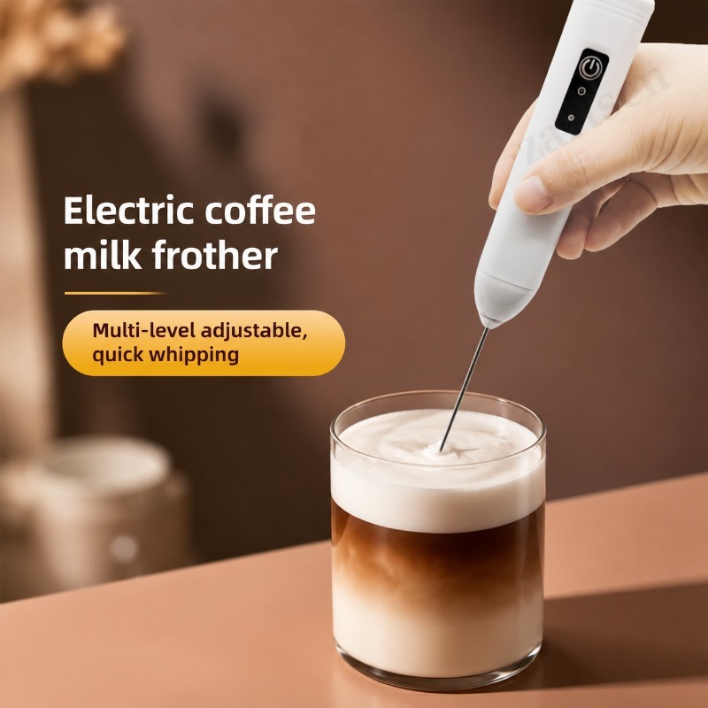 Kitchen Electronics Gadgets - Elektrische koffiemelkopschuimer, koffiecreamer, handmixer, eierklopper, opschuimer,