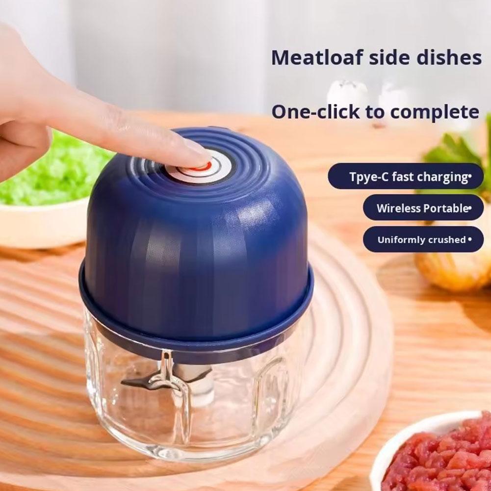 Kitchen Electronics Gadgets - Mini Elektrische Knoflookhakker Draagbare USB Oplaadbare