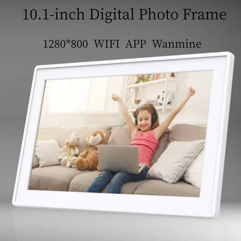 Digital Photo Frame Wifi - 10,1-inch elektronische kalender digitale fotolijst 1280