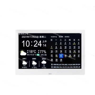 Digital Photo Frame Wifi - WiFi Weerbericht 10-inch Eeuwige Kalender Buitentemperatuur