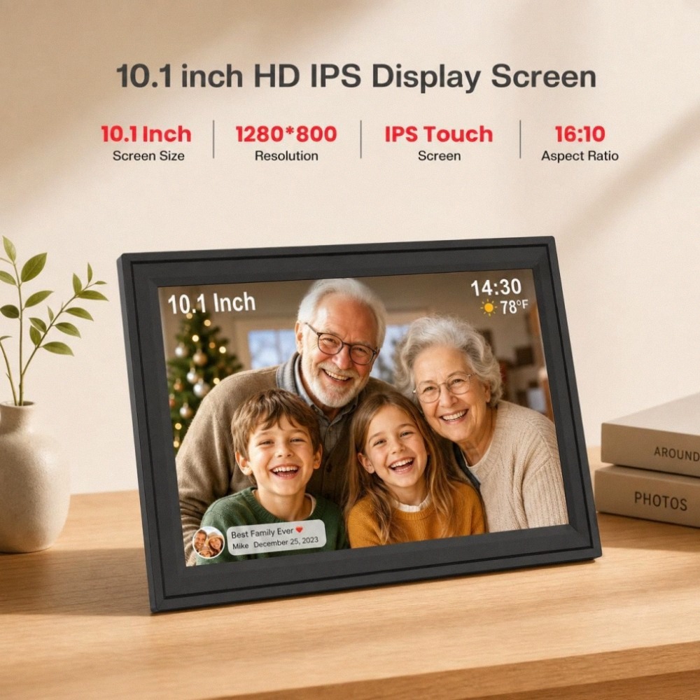 10,1 inch digitaal fotolijstje - Digital Photo Frame Wifi recensie en prijs
