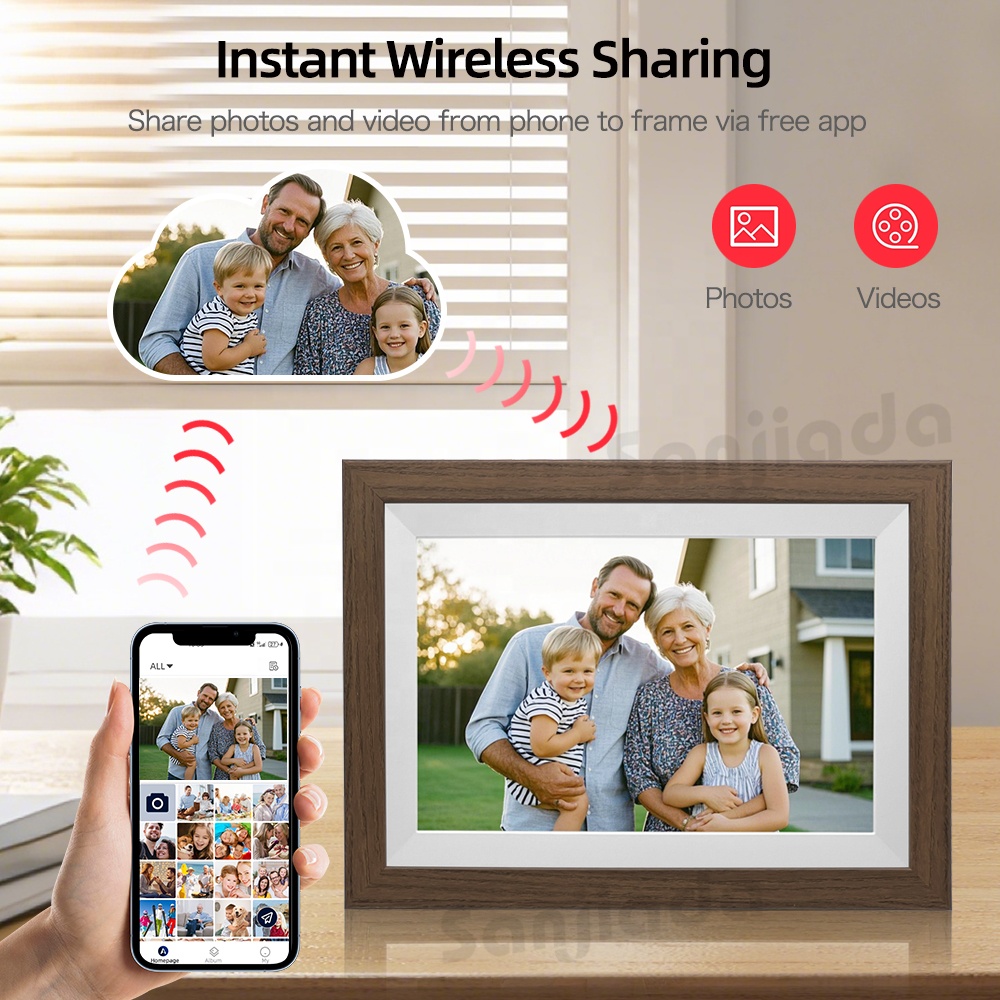 10,1 inch WiFi digitale fotoli - Digital Photo Frame Wifi recensie en prijs