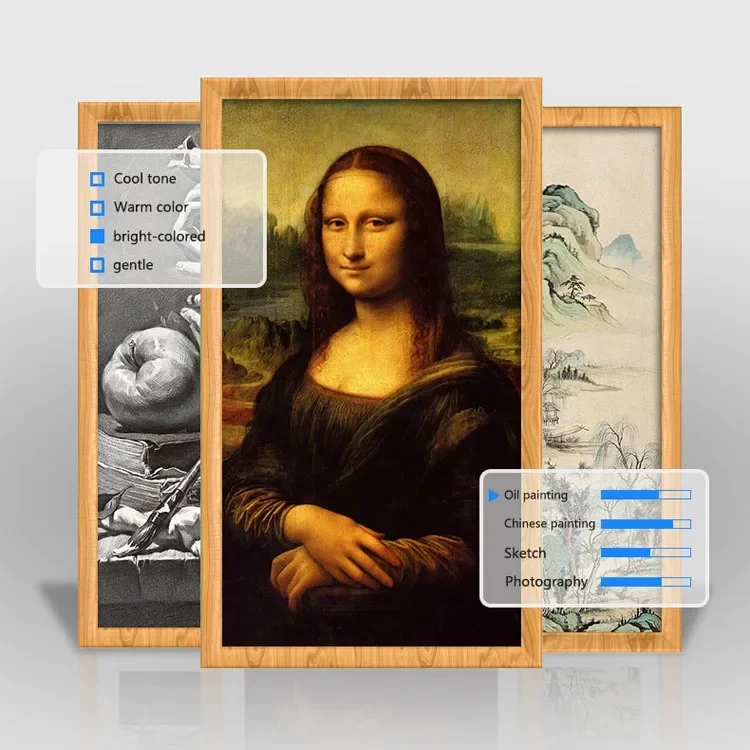 Wandbevestigde 21,5 inch houte - Digital Photo Frame Wifi recensie en prijs